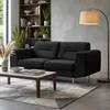 BEAUTYSOFA | Sedací souprava VENEZIA, sametová látka, černá Náhled obrázku produktu 6