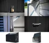 A collage of close-up and full product shots of a metal storage box/bike garage. Náhľad obrázku produktu