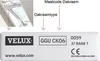 VELUX Verdunkelungsrollo uni dunkelblau manuell Rahmen weiß Produktbild-Vorschau 5