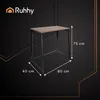 Skladací drevený stôl 80 × 75 × 40 cm v farbe dreva Náhľad obrázku produktu 5