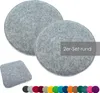 heimtexland ® Sitzkissen Set Filz Stuhlkissen Stuhlauflage Produktbild-Vorschau 1