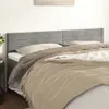 vidaXL Testiere 2 pz. Velluto grigio chiaro 100x5x78/88 cm Anteprima dell’immagine prodotto 2