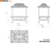 Sojag Aluminium Grillpavillon Maui Holzoptik 158x249x278 cm Produktbild-Vorschau 7