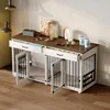 Große Hundekäfig mit 2 Schubladen und 2 Türen für 2 Hunde, Produktbild-Vorschau 2
