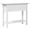 vidaXL Konzolový stolek BODO White 91x35x74 cm z masivního Náhled obrázku produktu 6