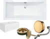 VBChome Acrylbadewanne 175 x 80 cm Weiß mit Acryl Schürze Produktbild-Vorschau 1
