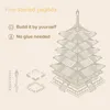 FORSMANO 3D Holzpuzzle Fünfstöckige Pagode, mit 275 Produktbild-Vorschau 3