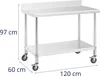 Expondo Royal Catering Tavolo in acciaio inox con rotelle - Anteprima dell’immagine prodotto 6