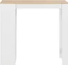 vidaXL Barový stôl s policou biely 110x50x103 cm Náhľad obrázku produktu 1