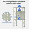 FLEXISPOT Werkbank aus Stahl, Arbeitstisch mit Lochwänden Produktbild-Vorschau 3
