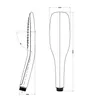Technical drawings of a shower head with dimensions. Produktbild-Vorschau
