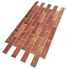 A close-up, angled view of a panel of faux brick wall tiles. Anteprima dell’immagine prodotto