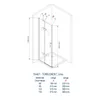 A technical drawing and size chart for a shower element. Produktbild-Vorschau