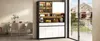 Hoher Sideboard Schrank mit LED Beleuchtung in Glasfach & Produktbild-Vorschau 5
