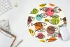 MuchoWow® Mauspad Mousepad Polka dots - Fisch - Regenbogen Produktbild-Vorschau 6
