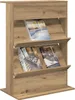 Étagère à magazines Chêne artisanal 70 x 41 x 96 cm Voir les images du produit 2