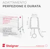 STEIGNER Guarnizione doccia curva UK18 40 cm (1 pz.) Anteprima dell’immagine prodotto 5