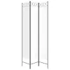 vidaXL Paravent 3 pièces blanc 120x220 cm Tissu Voir les images du produit 4