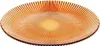 A single amber glass dessert plate with a ribbed pattern. Produktbild-Vorschau