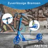 AREBOS Mestská kolobežka kolobežka s LED diódou, výškovo Náhľad obrázku produktu 3