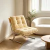 Loungesessel - 73,6 x 84 x 84,5 cm , Creme , Chrome und Produktbild-Vorschau 2