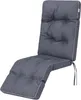 A gray chaise lounge cushion on a white background. Produktbild-Vorschau
