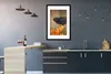 MuchoWow® Gerahmtes Poster Vogel - Amsel - Winter - Eis - Produktbild-Vorschau 5