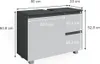 Waschbeckenunterschrank Vicco J-Shape Anthrazit/Weiß 80 x Produktbild-Vorschau 3