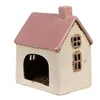 Clayre & Eef Teelichthalter Haus 13x10x16 cm Beige Rosa Produktbild-Vorschau 4