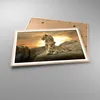 Gerahmtes Poster - Rahmen in heller Eiche - Löwen Produktbild-Vorschau 3