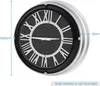 GOPLUS Wanduhr groß, φ34,5cm Vintage Uhr mit römische Produktbild-Vorschau 5