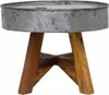 vidaXL Couchtisch Gemischtes Altholz 60x45 cm Silbern Produktbild-Vorschau 1