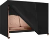 Dokon Couverture de balancelle 4 places Noir 600D Oxford Voir les images du produit 1
