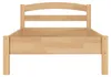 Massivholzbett Buche natur 100x200 Einzelbett Bettgestell Produktbild-Vorschau 3