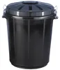 Poubelle ronde avec couvercle 70l noir Voir les images du produit 1