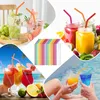 16er Set Bunte Silikon Strohhalme mit Reinigungsbürste Produktbild-Vorschau 7