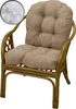 AMPO Cuscino imbottito per sedia in rattan, sedia Bahamas, Anteprima dell’immagine prodotto 1