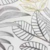 Kurzflorteppich Creme mit Blätterdesign Glanzoptik weich Produktbild-Vorschau 4