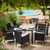 CASARIA® Gartenstühle 4er Set Polyrattan Stapelbar mit Produktbild-Vorschau 10