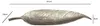 FineBuy Dekoschale Blatt Aluminium Silber Schale 61cm Produktbild-Vorschau 3