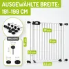 Bomi Treppenschutzgitter ohne Bohren, 191-199 cm, flacher Produktbild-Vorschau 2