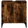 vidaXL Meuble sous-lavabo chêne fumé 58x33x60 cm bois Voir les images du produit 5