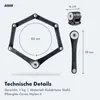 AARON Faltschloss 85cm - Fahrradschloss Sicherheitsstufe 14 Produktbild-Vorschau 6