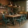 stühle im industriedesign aus metall vintage shabby chic Produktbild-Vorschau 2