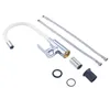 A disassembled kitchen faucet and its components are laid out on a white background. Produktbild-Vorschau