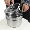 Dampfgarer 2L Kochtopf 20cm Dampfkochtopf mit Glasdeckel Produktbild-Vorschau 6