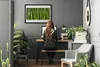 Bild 70x50 MDF-Rahmen Wandkunst Bambussprossen Bambuswald Produktbild-Vorschau 3