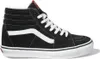 A single black Vans Sk8-Hi sneaker with white laces and a white side stripe, shown from a side-diagonal angle on a white background. Podgląd zdjęcia produktu