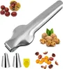 Nussknacker,Edelstahl Maroni Schneider, Maronizange, 2 In 1 Produktbild-Vorschau 1