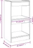 vidaXL Bücherregal/Raumteiler Schwarz 40x30x72 cm Produktbild-Vorschau 7